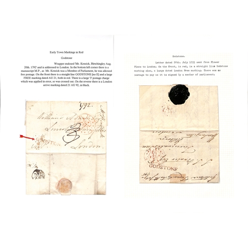 350 - 1770-1910 Entire letters, entires, covers, cards and two fronts, mainly prestamp including 1770 lett... 