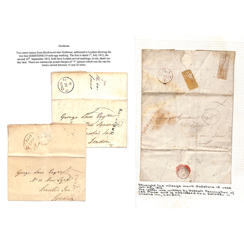 350 - 1770-1910 Entire letters, entires, covers, cards and two fronts, mainly prestamp including 1770 lett... 