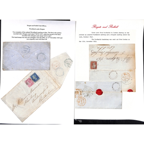 353 - Reigate District. 1774-1959 Entire letters, entires, covers and cards including 1774 letter from Nut... 