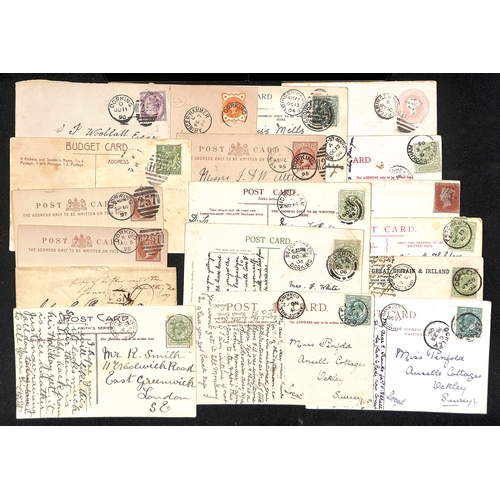 354 - Dorking District. 1827-1973 Entire letters, covers and cards, most from sub-offices of Dorking, incl... 