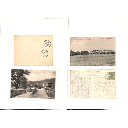 354 - Dorking District. 1827-1973 Entire letters, covers and cards, most from sub-offices of Dorking, incl... 