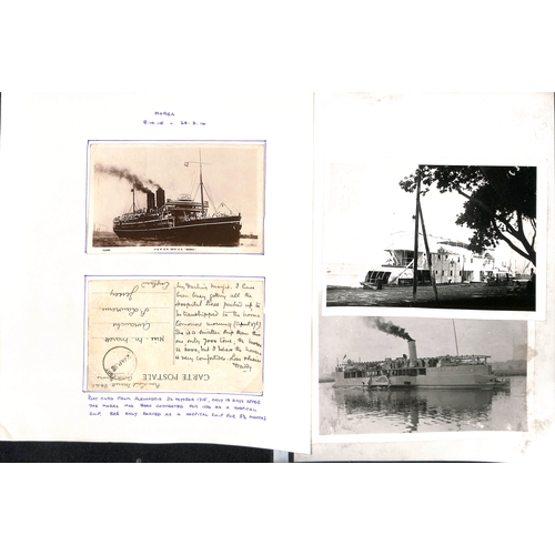 598 - 1915-18 Covers and cards from various ships including stampless cards from the 