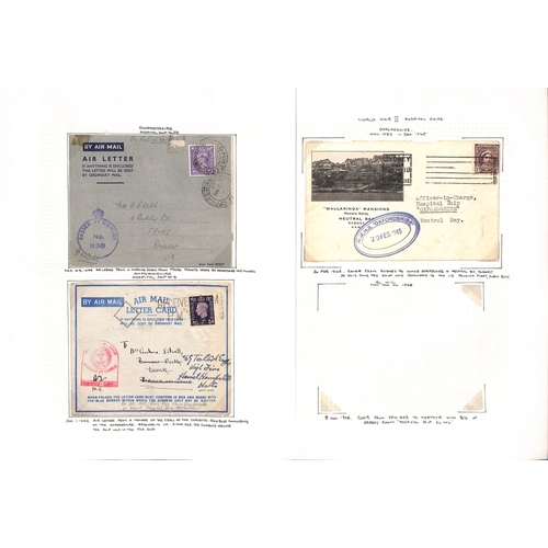 606 - G.B. 1940-46 Covers and cards, airletters, an airgraph, photos and ephemera, including covers from t... 