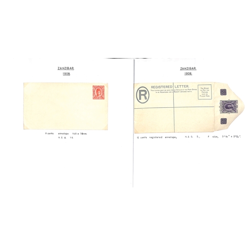 1959 - Postal Stationary. 1895-1913 Specimen, unused and used stationery including India stationery overpri... 