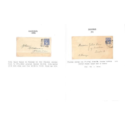 1959 - Postal Stationary. 1895-1913 Specimen, unused and used stationery including India stationery overpri... 