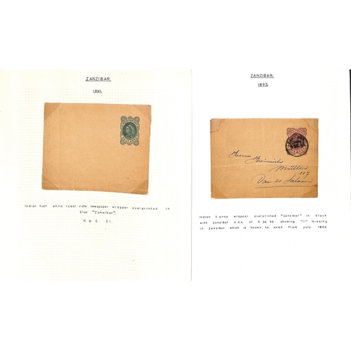 1959 - Postal Stationary. 1895-1913 Specimen, unused and used stationery including India stationery overpri... 