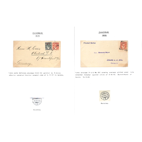 1959 - Postal Stationary. 1895-1913 Specimen, unused and used stationery including India stationery overpri... 