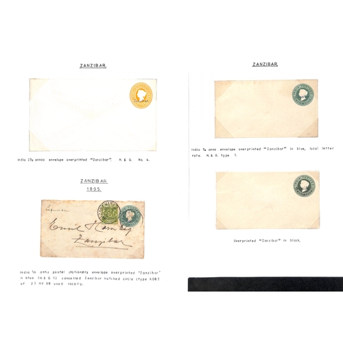 1959 - Postal Stationary. 1895-1913 Specimen, unused and used stationery including India stationery overpri... 