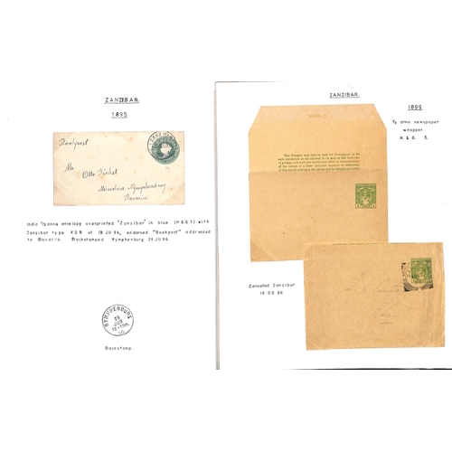 1959 - Postal Stationary. 1895-1913 Specimen, unused and used stationery including India stationery overpri... 