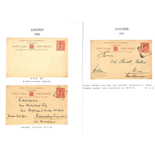 1959 - Postal Stationary. 1895-1913 Specimen, unused and used stationery including India stationery overpri... 