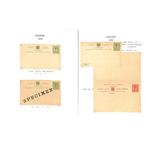 1959 - Postal Stationary. 1895-1913 Specimen, unused and used stationery including India stationery overpri... 