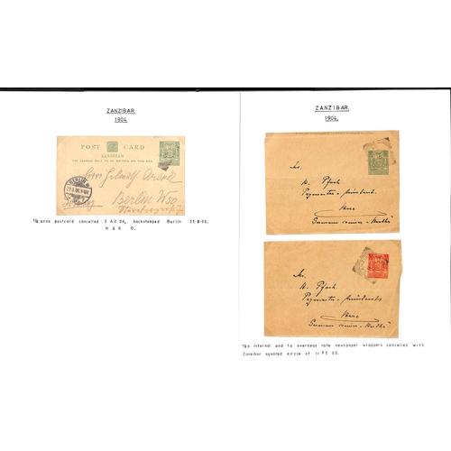 1959 - Postal Stationary. 1895-1913 Specimen, unused and used stationery including India stationery overpri... 