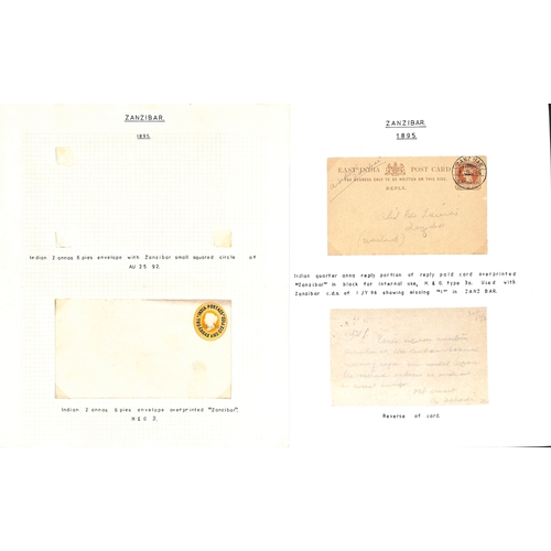 1959 - Postal Stationary. 1895-1913 Specimen, unused and used stationery including India stationery overpri... 