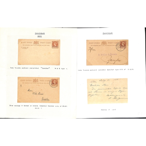 1959 - Postal Stationary. 1895-1913 Specimen, unused and used stationery including India stationery overpri... 