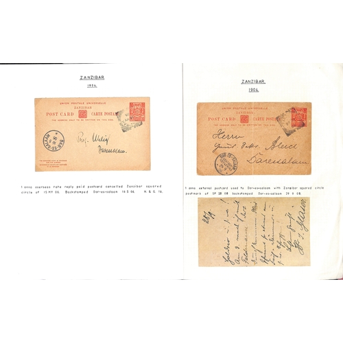 1959 - Postal Stationary. 1895-1913 Specimen, unused and used stationery including India stationery overpri... 