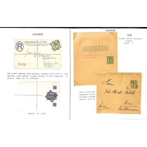 1959 - Postal Stationary. 1895-1913 Specimen, unused and used stationery including India stationery overpri... 