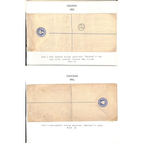 1959 - Postal Stationary. 1895-1913 Specimen, unused and used stationery including India stationery overpri... 