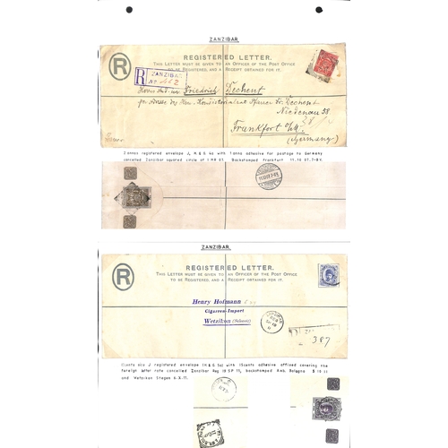 1959 - Postal Stationary. 1895-1913 Specimen, unused and used stationery including India stationery overpri... 