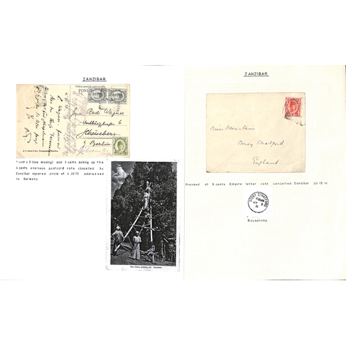 1947 - 1908-14 Covers (9) and picture postcards (2) bearing 1908-09 issue stamps, including registered cove... 