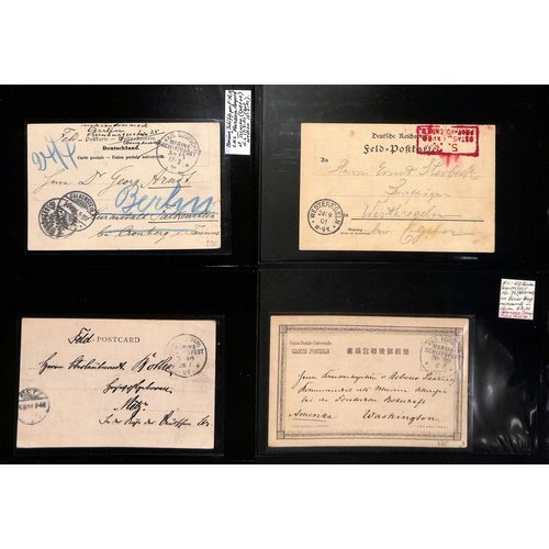 895 - Boxer Rebellion. 1900-03 Covers and cards from German forces, mainly stampless, with Kais. Deutsche ... 