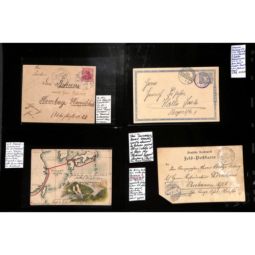 895 - Boxer Rebellion. 1900-03 Covers and cards from German forces, mainly stampless, with Kais. Deutsche ... 