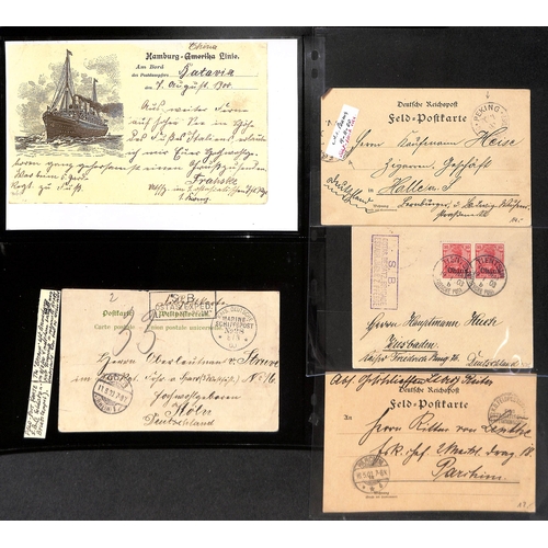 895 - Boxer Rebellion. 1900-03 Covers and cards from German forces, mainly stampless, with Kais. Deutsche ... 