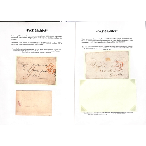 401 - Paid Handstamps. 1826-38 Entire letters or entires handstamped 