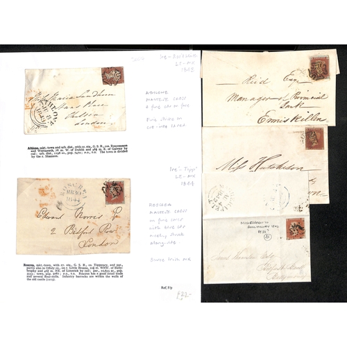 405 - Maltese Crosses. 1841-44 Entire letters, entires and covers all with Maltese Cross cancels, includin... 