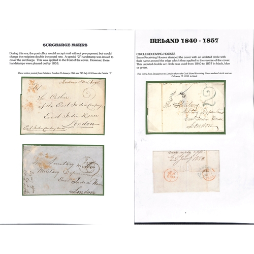 407 - Postage Dues. 1845-82 Entire letters, entires and covers including 