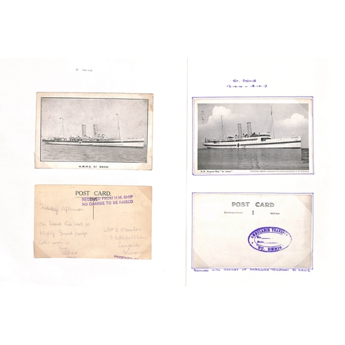 595 - 1914-19 Picture postcards of hospital ships, comprising Aberdonian (3), Aquitania (7), Australia, Br... 