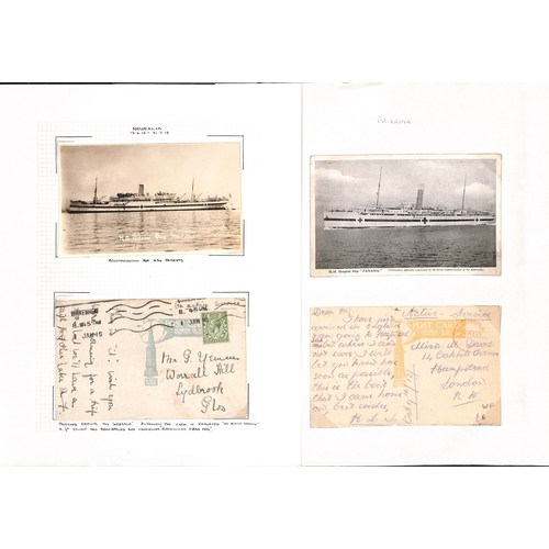 595 - 1914-19 Picture postcards of hospital ships, comprising Aberdonian (3), Aquitania (7), Australia, Br... 