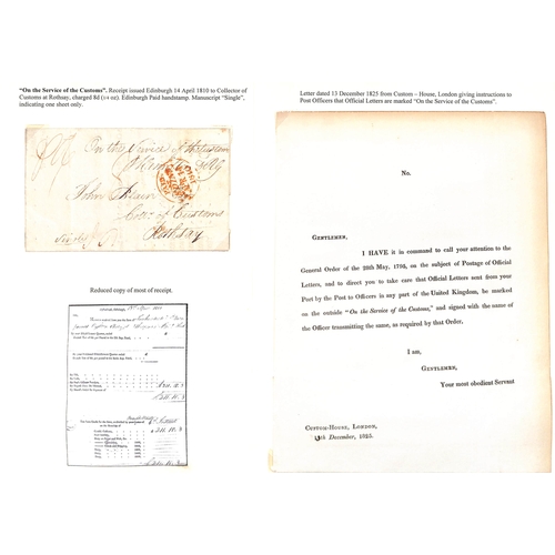 232 - 1794-1837 Entire letters from various official bodies which did not have the franking privilege, the... 