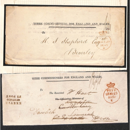 233 - 1816-39 Printed wrappers, all with Free datestamps, comprising Tithe Commissioners (3, also an 1843 ... 