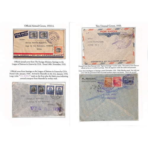 840 - Air Mails. 1919-37 Stamp and covers (41) comprising 1919 5p Semi-Official Air stamp issued by the Ae... 