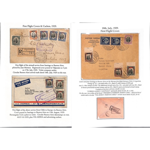 840 - Air Mails. 1919-37 Stamp and covers (41) comprising 1919 5p Semi-Official Air stamp issued by the Ae... 