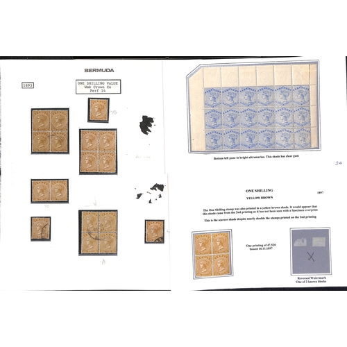 754 - 1883-1904 ½d - 1/-, Mainly mint selection including ½d (182) with pane of sixty, blocks of... 