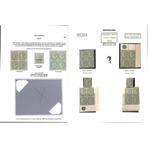 754 - 1883-1904 ½d - 1/-, Mainly mint selection including ½d (182) with pane of sixty, blocks of... 