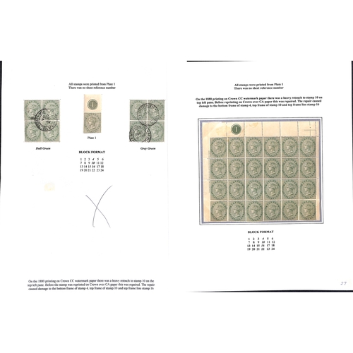 754 - 1883-1904 ½d - 1/-, Mainly mint selection including ½d (182) with pane of sixty, blocks of... 