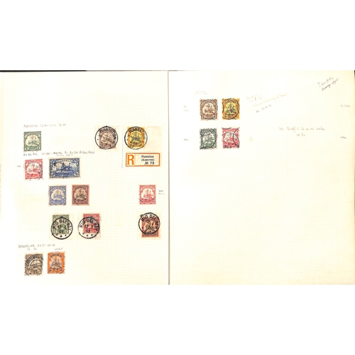 792 - 1897-1915 Cancellations, stamps and pieces mostly mounted on pages, many scarce cancels including Am... 