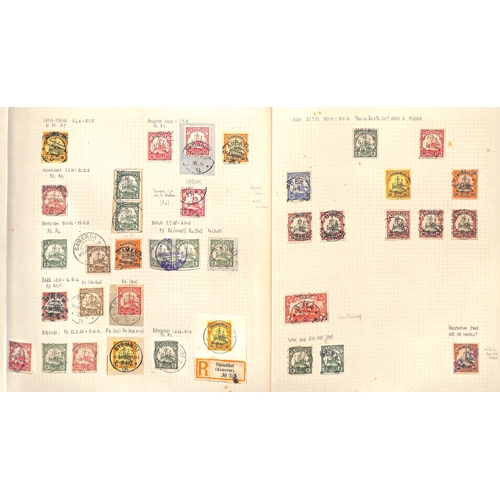 792 - 1897-1915 Cancellations, stamps and pieces mostly mounted on pages, many scarce cancels including Am... 