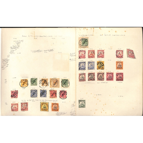 792 - 1897-1915 Cancellations, stamps and pieces mostly mounted on pages, many scarce cancels including Am... 