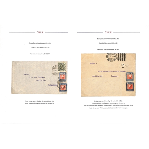 834 - Postage Dues. 1895-1924 Issues including 1895 second issue sheet of 100 most extraordinarily with al... 