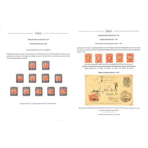 834 - Postage Dues. 1895-1924 Issues including 1895 second issue sheet of 100 most extraordinarily with al... 