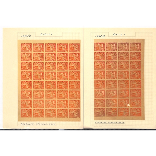 834 - Postage Dues. 1895-1924 Issues including 1895 second issue sheet of 100 most extraordinarily with al... 