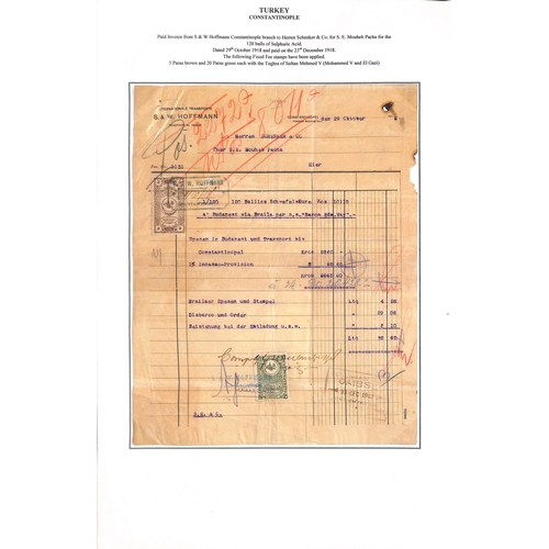 1809 - 1876-1923 Stamps and postal history, the well written up collection containing ninety covers and car... 