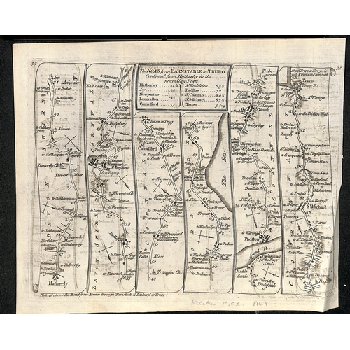 367 - Cornwall. 1804-1953 Covers and cards, maps, prints, printed notepaper and ephemera, with many 1d red... 