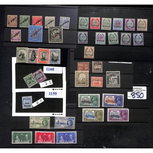 1578 - 1860-1968 Mainly mint selection including 1860 ½d buff on blued paper (probably regummed), 1877... 