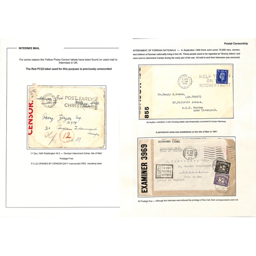 653 - P.O.W/Internee Mail. 1939-46 Covers and cards, most from or to British P.O.Ws in Germany or Italy in... 