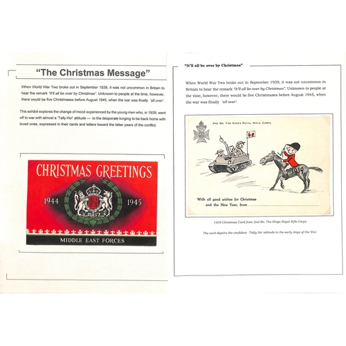 649 - Christmas. 1942-44 Christmas airletters (13, ten post free), mainly pictorial types, one from Egypt ... 