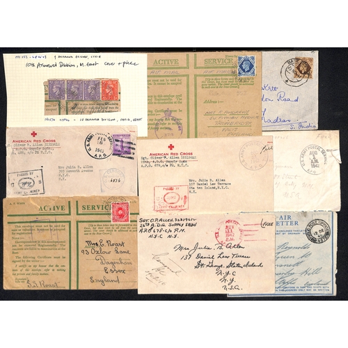 633 - Undelivered/Returned. 1939-45 Covers including mail to troops but undelivered and returned with vari... 